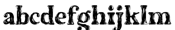 The Artisan Marker Serif Regular Font LOWERCASE
