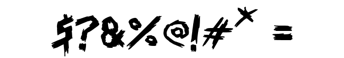 The Asesino Font OTHER CHARS