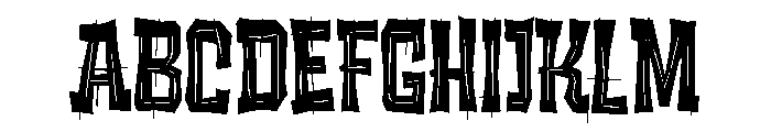 The Bandit and the Lone Rider Font UPPERCASE