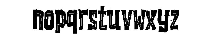 The Bandit and the Lone Rider Font LOWERCASE