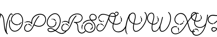 The Beautyline FreeVersion Font UPPERCASE