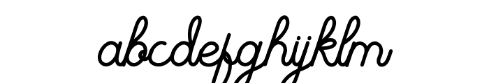 The Beautyline FreeVersion Font LOWERCASE