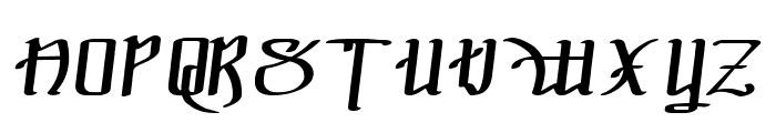 !The Black Bloc Italic Font UPPERCASE