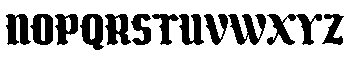 The Black Knight ikiiko.com Font UPPERCASE