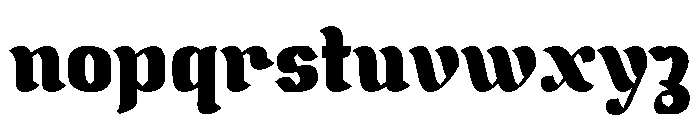 The Black Knight ikiiko.com Font LOWERCASE