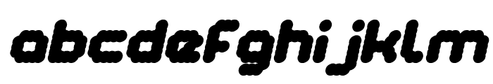 The Brain Italic Font LOWERCASE