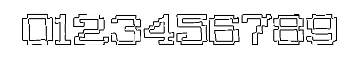 The Bully Hotel Outline Font OTHER CHARS