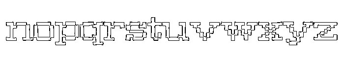 The Bully Hotel Outline Font LOWERCASE