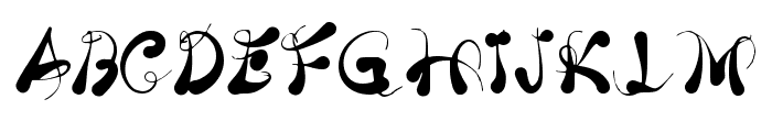 The Butterfly Regular Font UPPERCASE