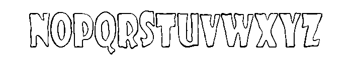 The Cartoon Hotel 05 Font UPPERCASE