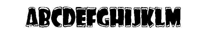 The Cartoon Hotel Font UPPERCASE