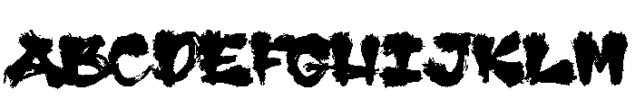 The Catch22 Ultra Brush Font UPPERCASE