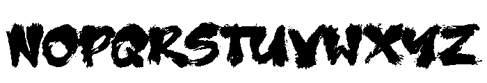 The Catch22 Ultra Brush Font LOWERCASE