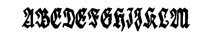The Cathedral Font UPPERCASE