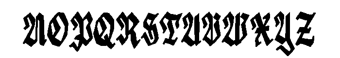The Cathedral Font UPPERCASE