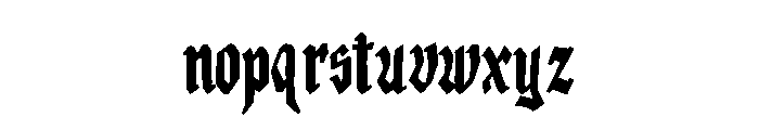 The Cathedral Font LOWERCASE