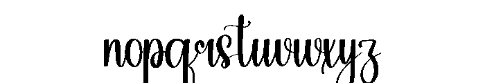The Christmas Font LOWERCASE