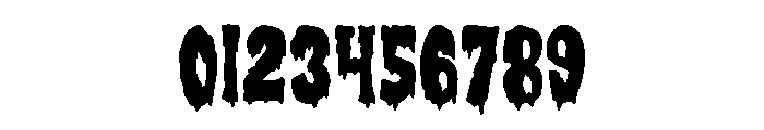 The Comic Horror Font OTHER CHARS