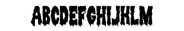 The Comic Horror Font UPPERCASE