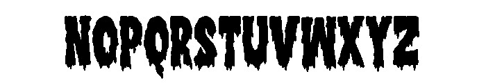The Comic Horror Font UPPERCASE