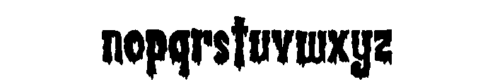 The Comic Horror Font LOWERCASE