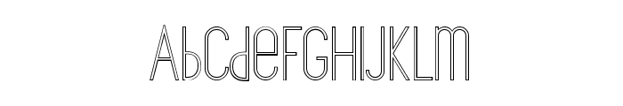 The Copenhagener Outline Font LOWERCASE