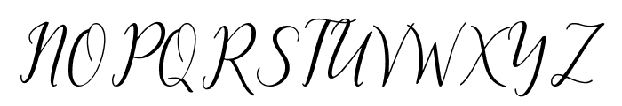 The Dance Signature Font UPPERCASE