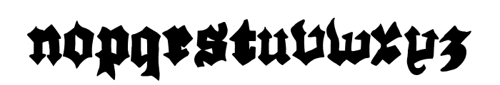 The Dark Punk Sindicato Font LOWERCASE