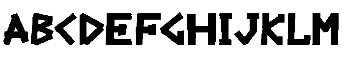 The Day Is My Enemy Font UPPERCASE