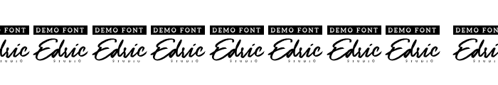 The Empire Demo Italic Font OTHER CHARS