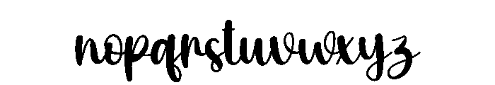 The Flowers Font LOWERCASE