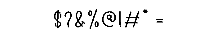 The Flying Font OTHER CHARS