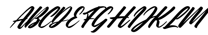 The Galaxy Italic Font UPPERCASE