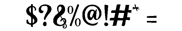 The Garden of Lights Font OTHER CHARS