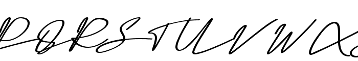 The Garisha DEMO Italic Font UPPERCASE