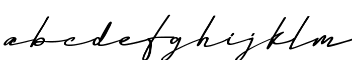 The Garisha DEMO Italic Font LOWERCASE