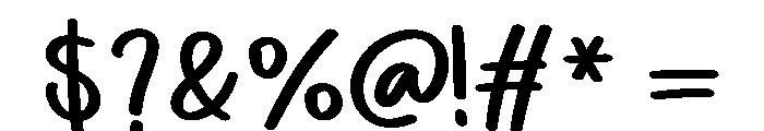 The Groovy Font OTHER CHARS