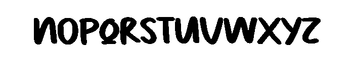 The Groovy Font LOWERCASE