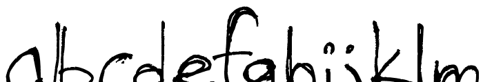 The Hand of Tes Font LOWERCASE