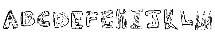 The Harp Is Young Regular Font UPPERCASE