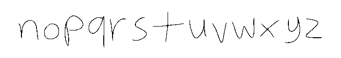The Harp Is Young Regular Font LOWERCASE