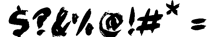 The Here Now Font OTHER CHARS