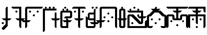 The Hermit Runes Regular Font LOWERCASE
