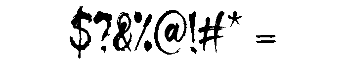 The House of the Dark Moon Font OTHER CHARS