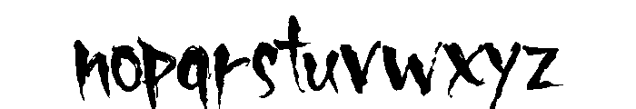 The House of the Dark Moon Font LOWERCASE