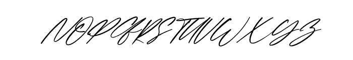 The Human Italic Font UPPERCASE