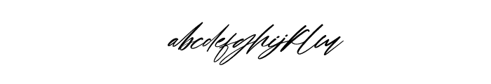 The Human Italic Font LOWERCASE