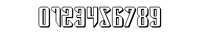 The Immortal 3D Font OTHER CHARS