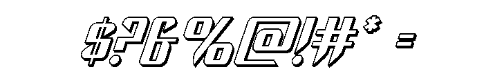The Immortal 3D1 Font OTHER CHARS