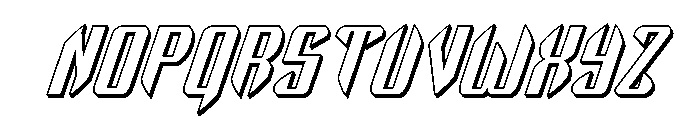 The Immortal 3D1 Font LOWERCASE
